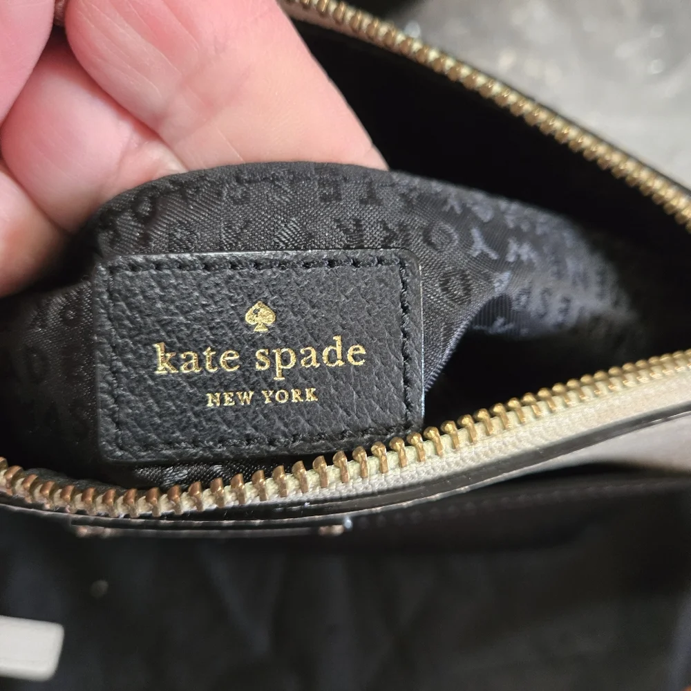 Kate Spade Black and Cream Crossbody Bag